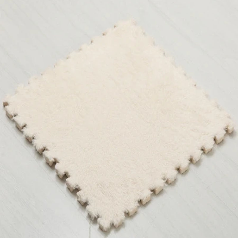 1Pc30X30Cm DIY Jigsaw Shaggy Carpet Living Room Bedroom Soft Floor Area Rug Children Kids Magic Patchwork Plush Mat Baby Playmat