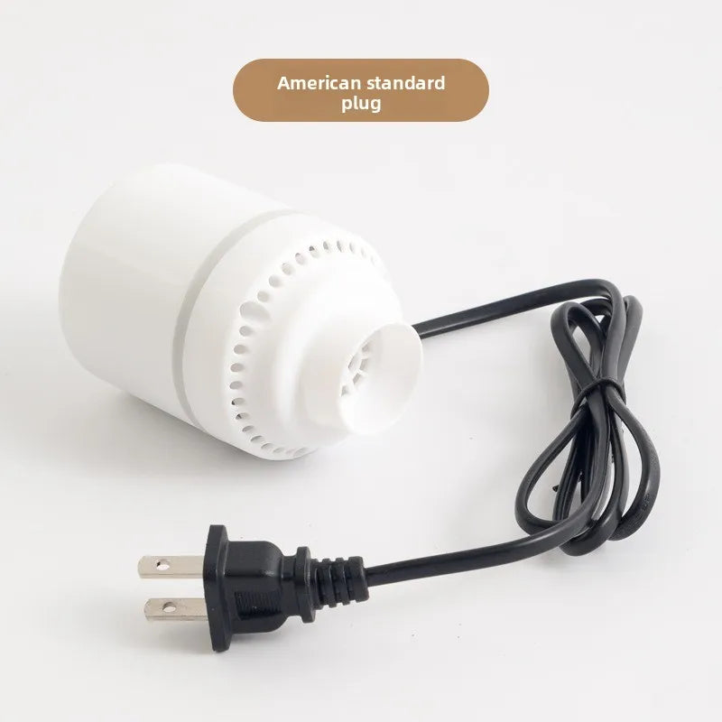 USB C Rechargeable Electric Vacuum Pump Low Noise Portable Lightweight Air Pump for Travel Compression Bag Storage Space Saving
