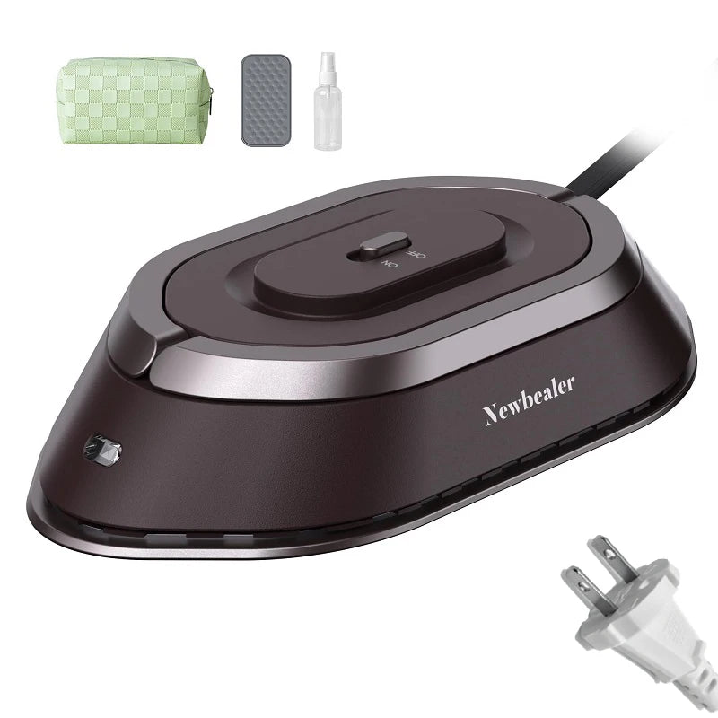 Portable Mini Electric Iron Dual-Voltage Non-Steam Travel Dry Iron 100-240V